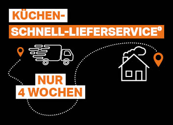 Vom Küchen-Schnell-Lieferservice profitieren