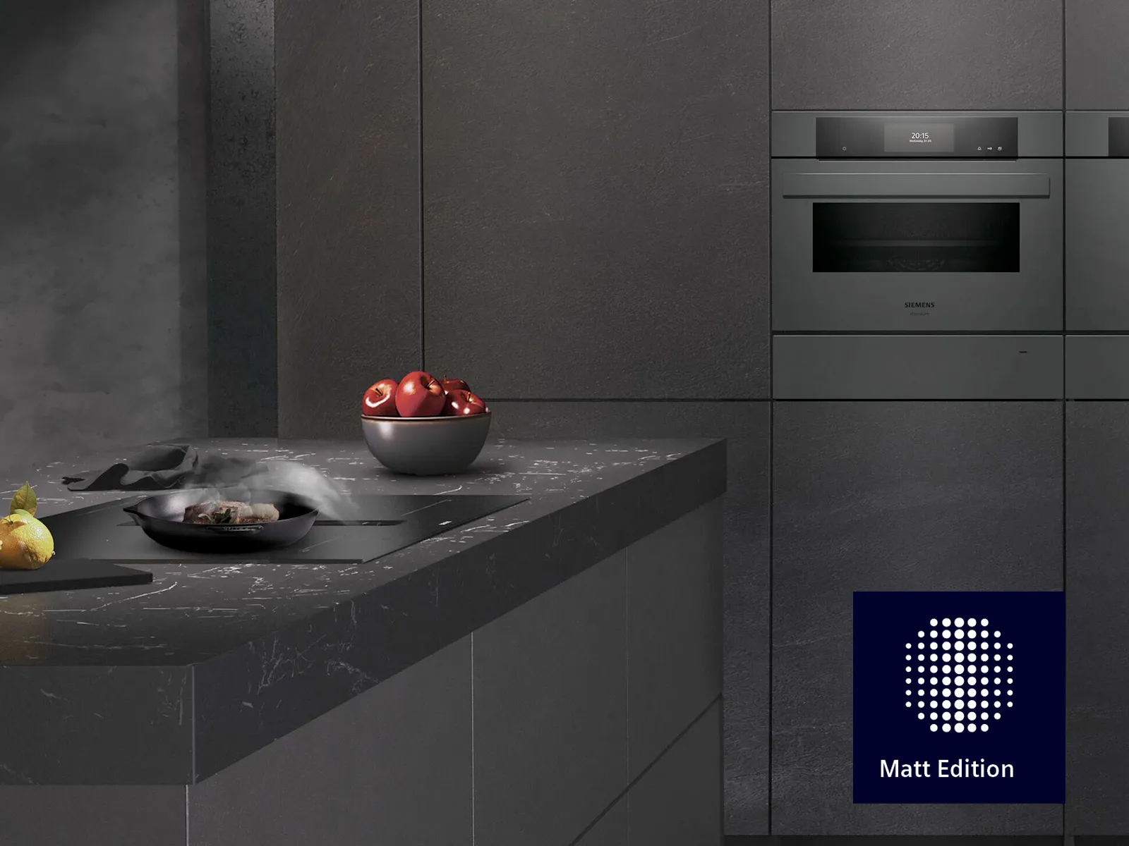Siemens Matt Edition 2026 schwarze Einbaugeräte
